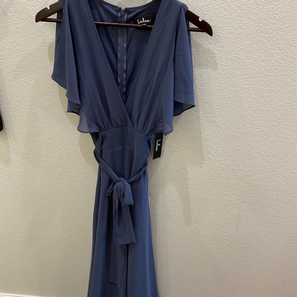 Lulu’s Long Blue Flow Dress
